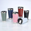 16oz Double Walled Insulated Termico Tumbler Travel Cup Mug Tumbler 304 Stainless Steel Vacuum Beer Cup With Beer Opener