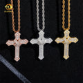 GRA Certified Regious Moissanite Hip Hop Jewelry Cross Iced Out Pendant Silver 925 Moissanite Charm Pendant baguette Cut