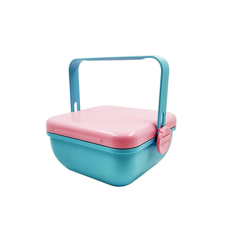 New Arrival Portable Partitioned Divided Grids Lunch Boxes for Office Workers and Girls Features Fruit Bowls