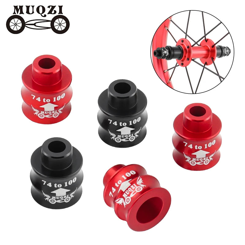MUQZI Folding Bike Hub Converter Adapter 74mm to 100mm Hubs End Cap Extension Seat