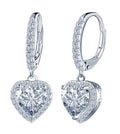 Gra Certified 2.4ct Moissanite Diamond Earring 925 Sterling Silver Wedding Huggie Hoop for Women Elegant Wedding Jewelry MegaBDM