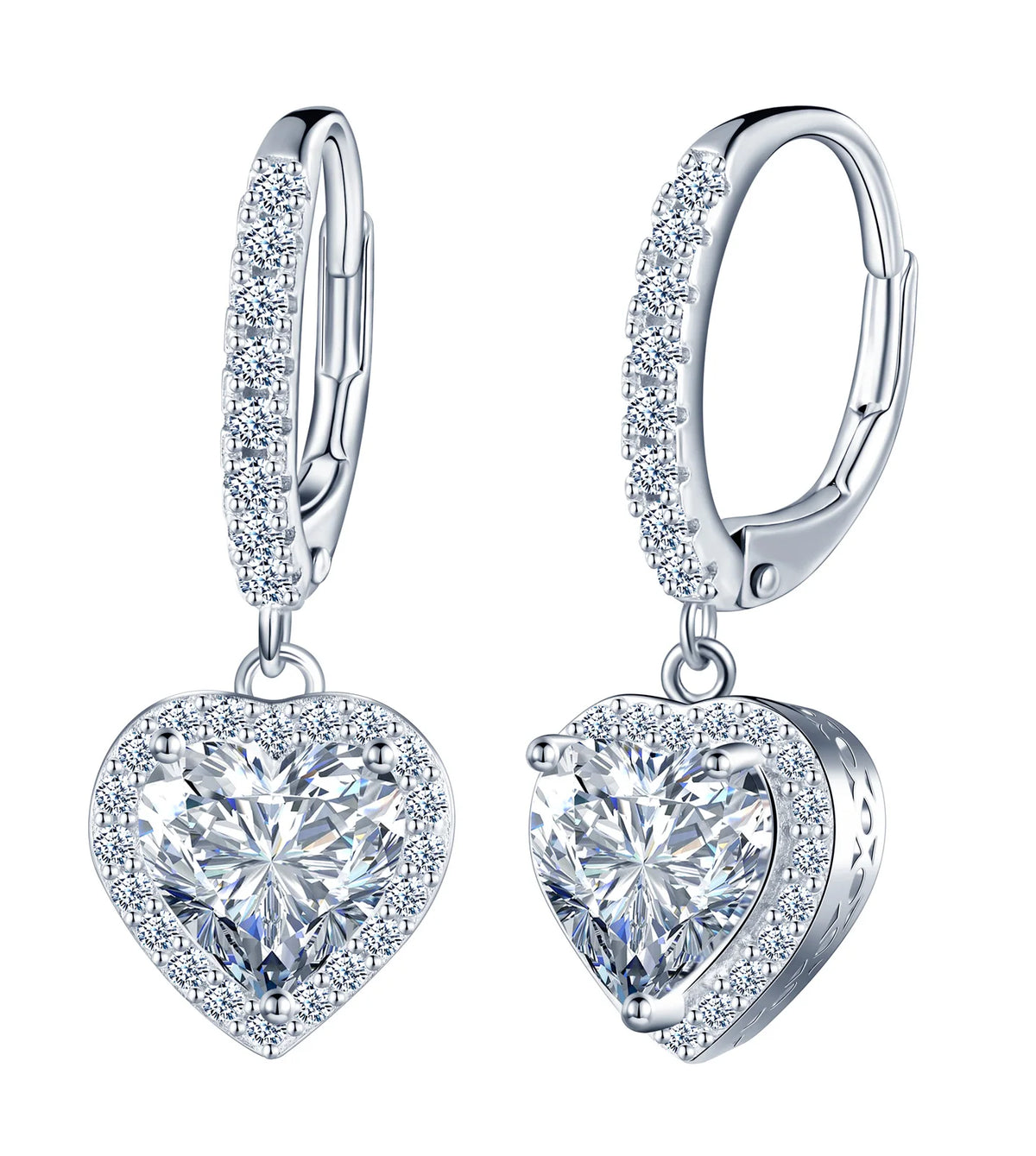 Gra Certified 2.4ct Moissanite Diamond Earring 925 Sterling Silver Wedding Huggie Hoop for Women Elegant Wedding Jewelry MegaBDM