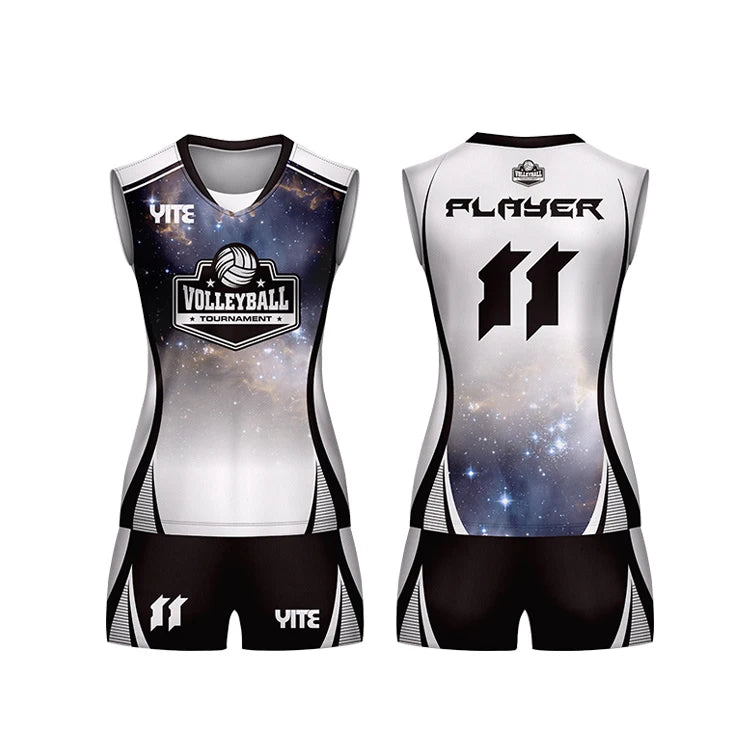 Latest Volleyball Uniform Jersey Custom Logo Printed 100% Polyester Quick-drying Make Your Own Design