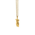Stainless Steel Minimalist Design Fashion Body Face Shape Necklace 18K Gold Plated Women Pendant Necklace