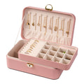 Luxury  Travel Storage Box Jewelry Packaging Ring Earring Necklace Bracelet Chain Storage Box