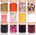 Wholesale Creative Use of Glass Tea Canister Round Food Sealed Canister Grain Storage Box Kitchen Storage Glass Jar With Lid