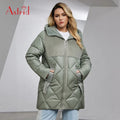 New Arrival Winter Large Size Thick Coat Windproof Fashion Hooded Long Sleeve Plus Size Coat