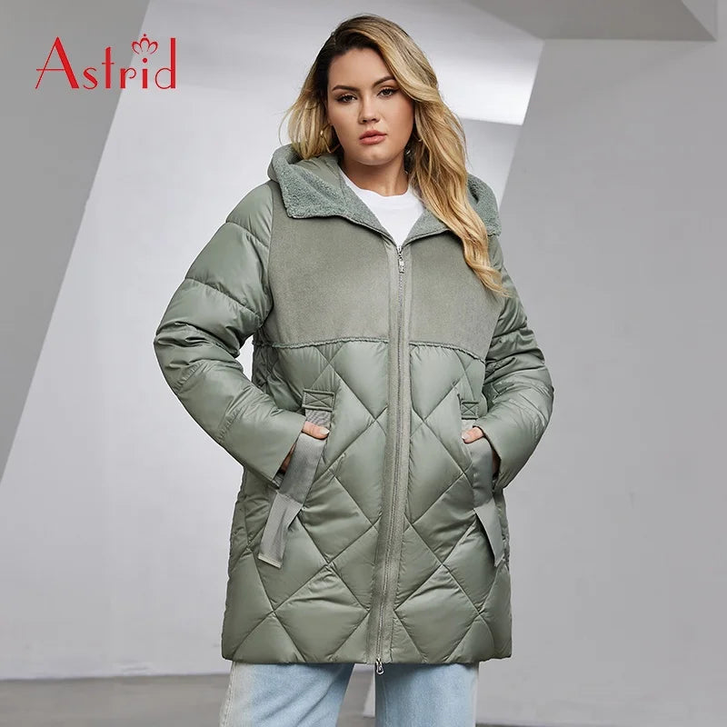 New Arrival Winter Large Size Thick Coat Windproof Fashion Hooded Long Sleeve Plus Size Coat