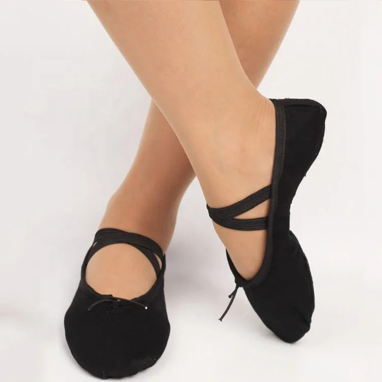 Custom Hot Sale Canvas Ballet Shoe for Toddler/little Kid/bid Kid/women