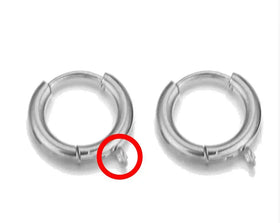 10pcs/Bag Earring Findings Wholesale 18k Gold Plated DIY Round Stainless Steel Earring Hooks for Jewellery Making