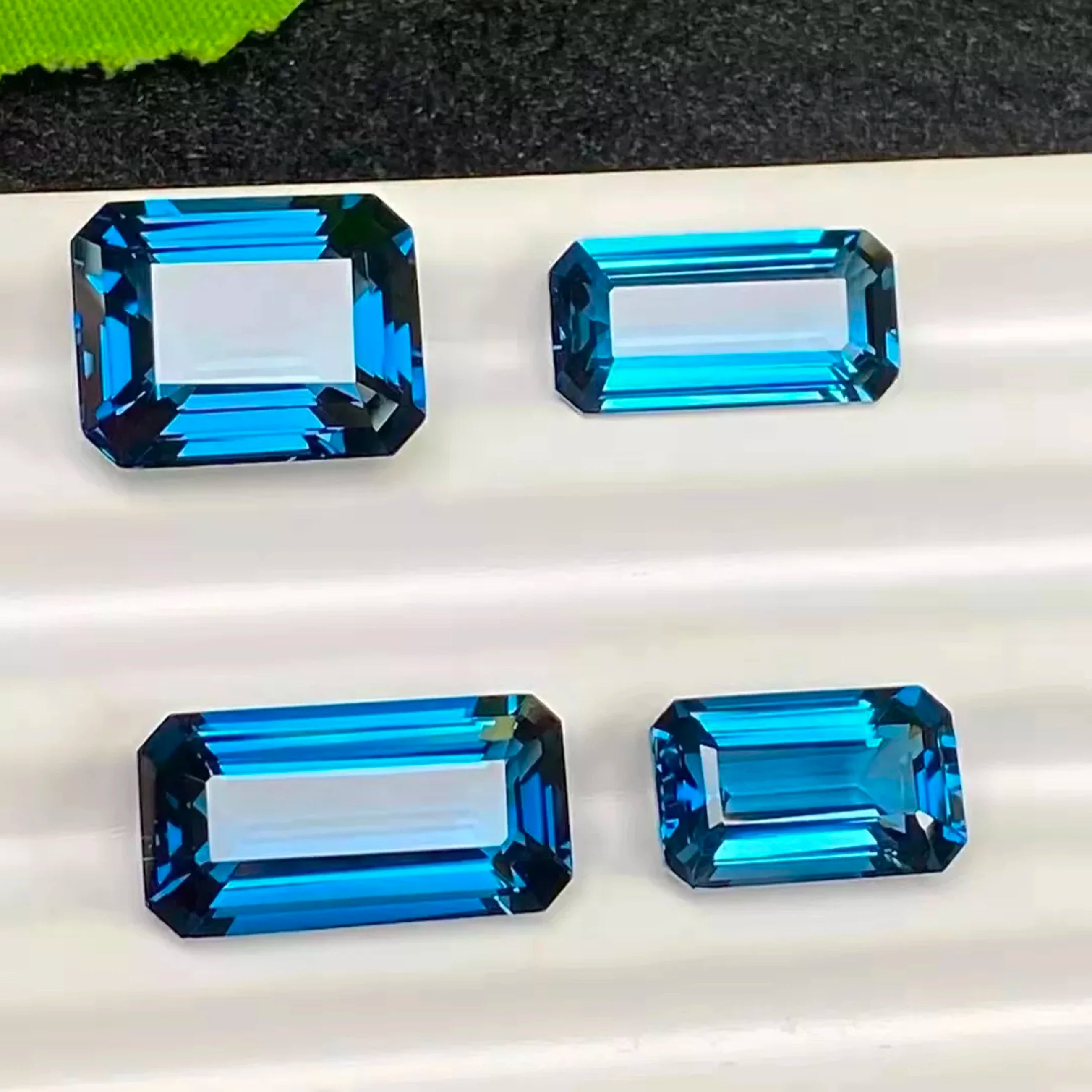Octagon Shape 5x3mm ~ 10x8mm Good Quality Crystal Topaz Gemstone Supplier  Making Jewelry Natural London Blue Topaz