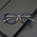 COM-573 Strip Acetate Titanium Simplicity Optical Frame Fashion High Quality Spectacles Eyeglasses Men Women