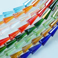 Hot Sale Straight Hole Pagoda Beads Glass Beads Crystal Loose Beads for DIY