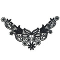 Chinese Fashion Necklace Machine Embroidery Crochet Women's Dress Black and White Lace Collar