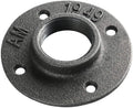 11/4 Inch Cast Iron Pipe Fittings with BS Thread Low Pressure Floor Flange for 4 Tier Rustic Metal Floating Shelves