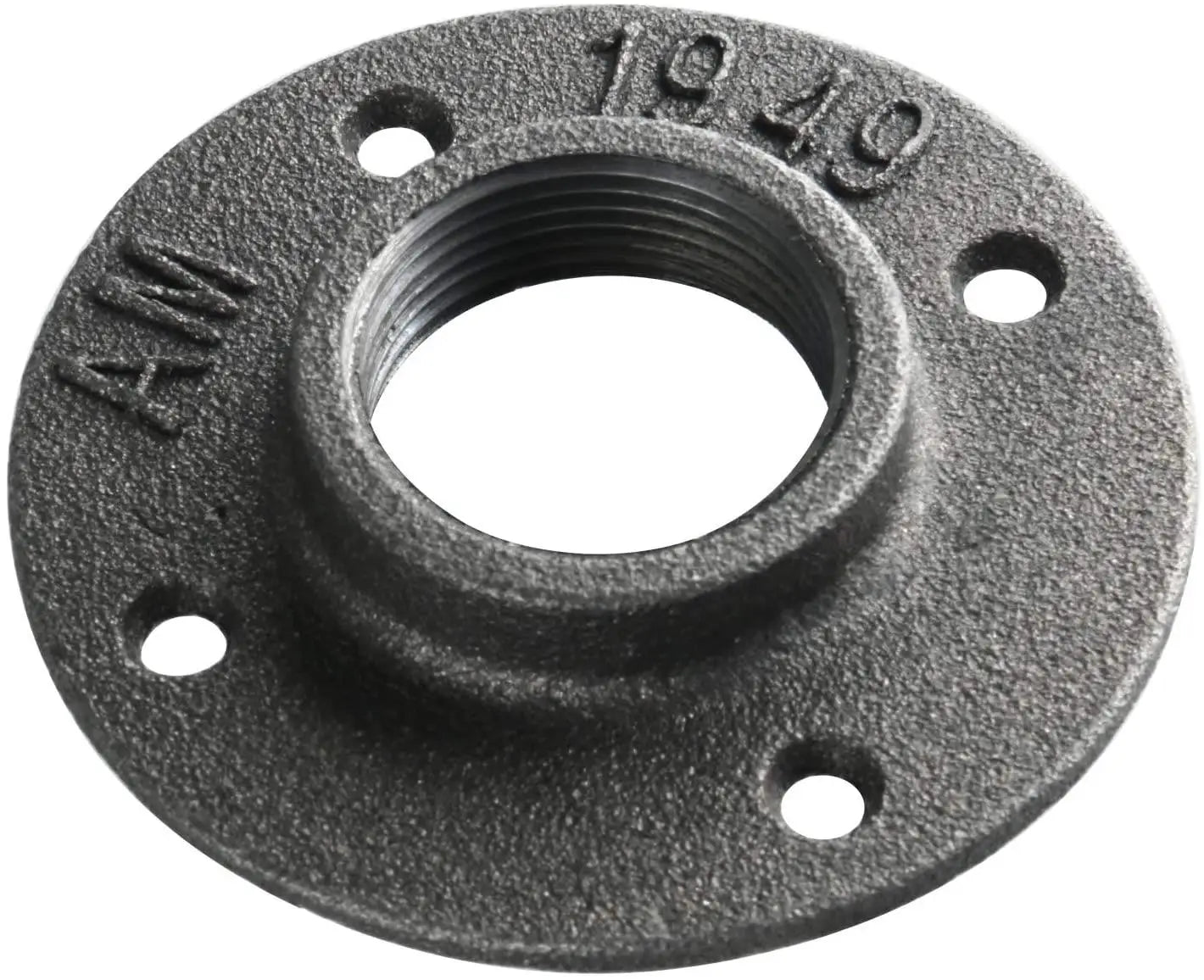 11/4 Inch Cast Iron Pipe Fittings with BS Thread Low Pressure Floor Flange for 4 Tier Rustic Metal Floating Shelves
