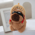 Cute Mini Peluches Cosplay Pirate Croissant Chef Capibara Peluche Plush Toys Animal Capybara Plush Stuffed Animal Toy Keychain