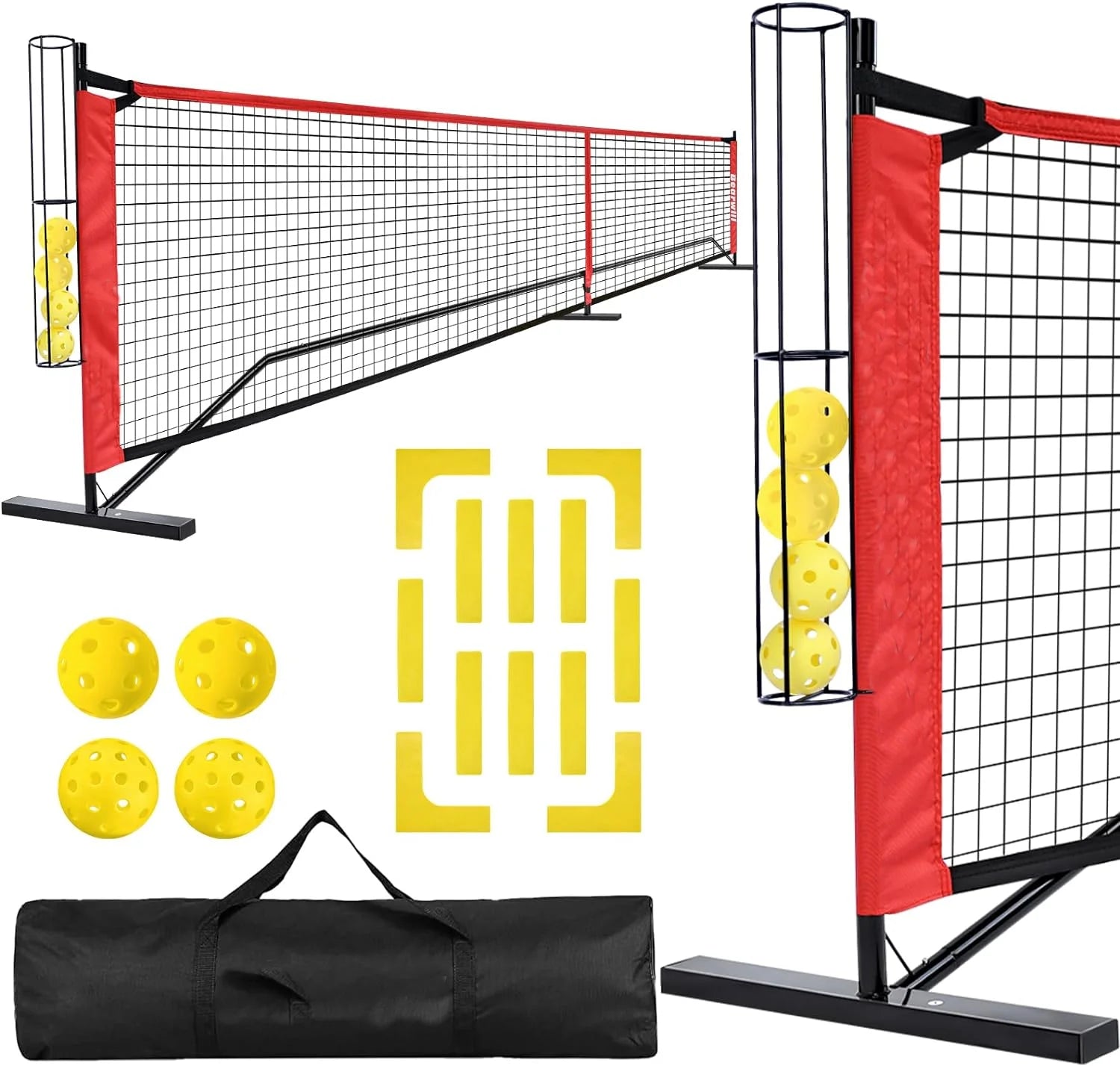 Foldable  22FT Pickleball Practice Net System Pickleball Net for Driveway for Indoor and Outdoor