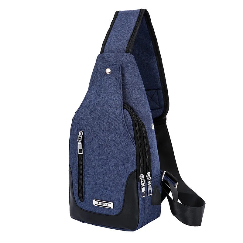 Large Capacity Designer Crossbody Men Shoulder Waterproof Cell Phone Bag Custom Messenger Bags With Logo