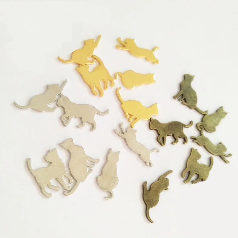 Naughty Cat Frame UV Resin Charm Bezel Setting Filler Jewelry Making