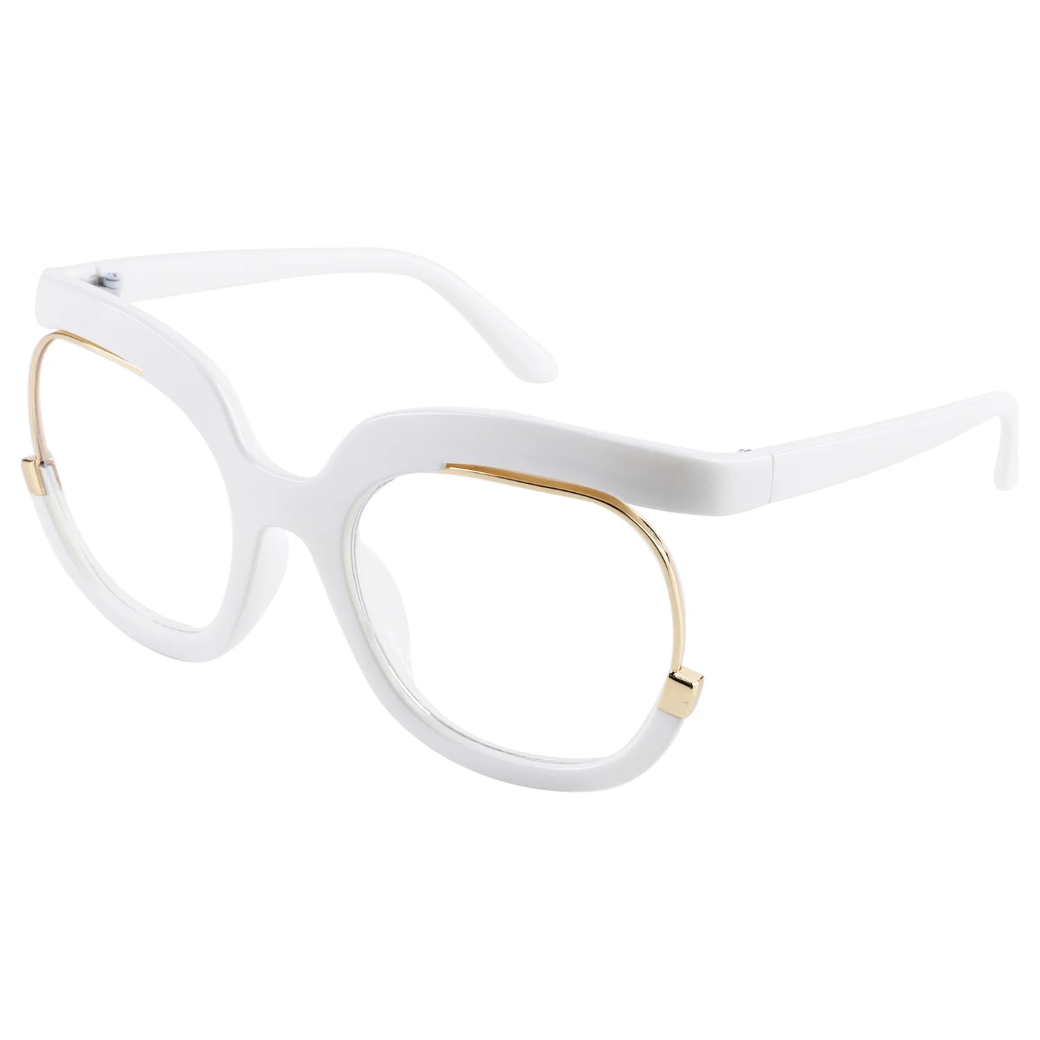 Cross Border Big Frame Glasses Fashion rainbow Glasses Frame Half Frame Glasses Net Red Anti-blue Light Mirror