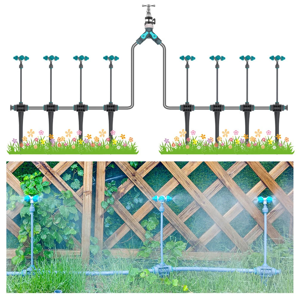 Micro Irrigation System Plastic PVC Hose Pipe Drip Sprinkler Drip Irrigation System for Plants Orchard Garden Nursery Potted