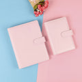 Fashion PU Leather School Stationery A5 A6 Cute pink Gift Diary Business Office Loose Leaf Hardcover Binder Notebook