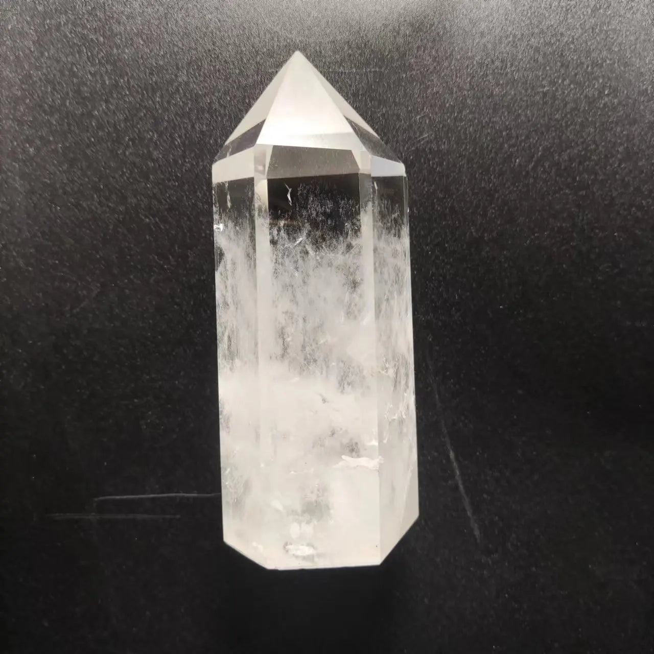 Natural Factory Price clear Quartz Tower Single Point Crystal for Decoration