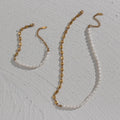 Dreamshow Asymmetric Freshwater Pearl Pig Nose Necklace  2021 Women Gold Plated Custom Necklace