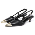 2024 Summer New Simple Fashion Comfortable Cat Heel Middle Hollow Single Shoes Women's Genuine Leather Shoes