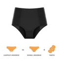 Women Breathable Leakproof Panties Highwaist Sweat Leakproof Underwear Soft Plus Size Panty for Period