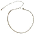 Iced Out Adjustable Genuine 925 Sterling Silver Tennis Necklace