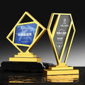 ADL 2024 New Design Metal High-Quality Trophies Awards Medals and Plaques Polished Crystal Trophy Metal Crafts for Business Gift