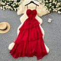 LW0913 Holiday Dress Women'S Haute Couture Skirt With Pleated Waist Long Skirt 2025 Spring And Summer