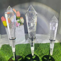High Quality Crystal Crafts Natural clear Quartz Wand clear Quartz Ornaments for Gifts