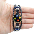 SC Fashion Old Video Game Controller Leather Bracelet Handmade Glass Gem Men Bracelets Wholesale Art Charm Bracelet for Men