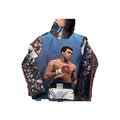 Professional Plus Size Men's Pullover Tapestry Hoodie Lebrun Black Tapestry Sweater Made of Polyester/Cotton for Spring Season