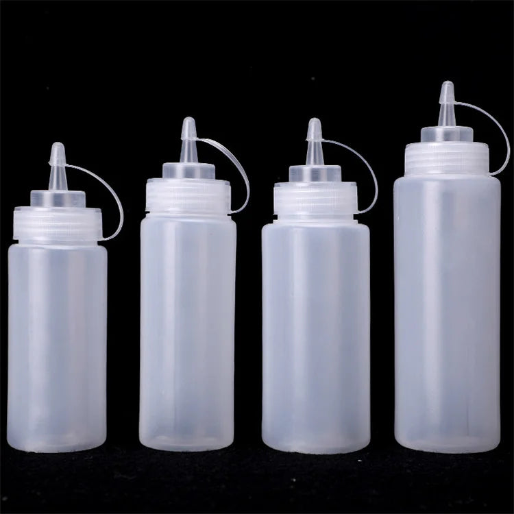 Kitchen Cooking Dispenser 120ml Food Grade Plastic Squeeze Hot Sauce Bottle