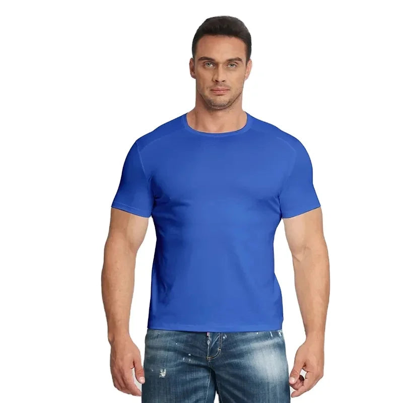 SanDian Wholesale Custom Logo T-Shirt Quick-Dry Sports Jersey Knitted With O-neck Available in M & 3XL Sizes