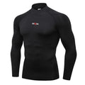 Drop Shopping Wholesale Men's Gym Athletic Compression Sport Running Turtleneck Long Sleeve T Shirt