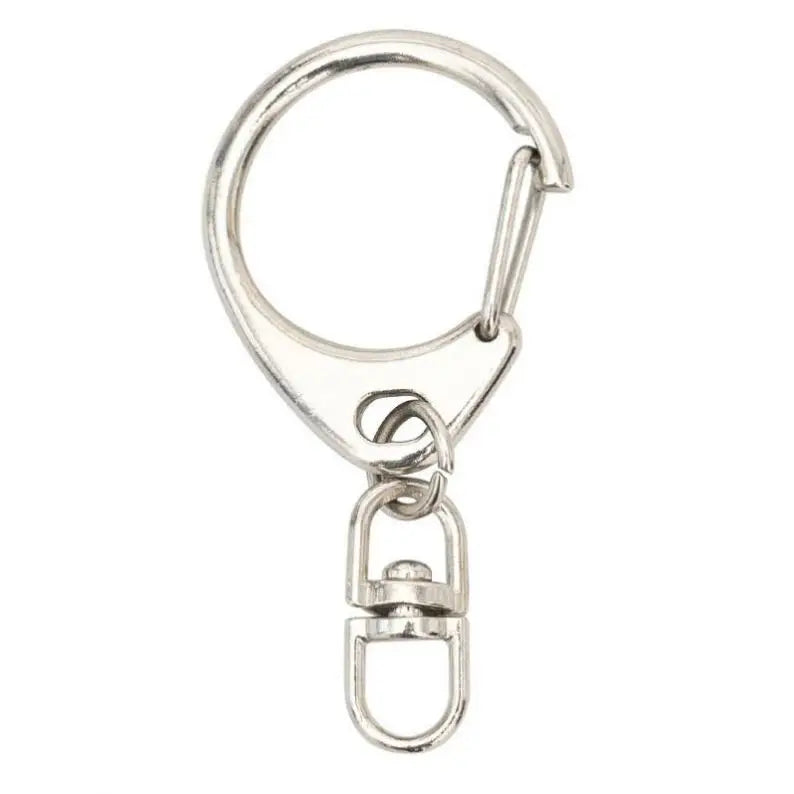Wholesale Zinc Alloy C Buckle 8 Swivel Buckle Spring Metal KeyChain Bulk Accessory Diy Doll Toy Keychain Snap Hook Lobster Clasp