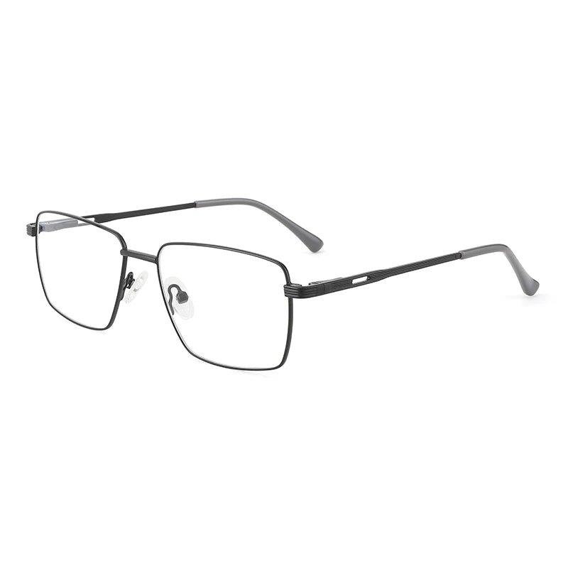Wholesale Metal Optical Frame Eyeglasses New Women Men Retro Square Blue Light Blocking Glasses