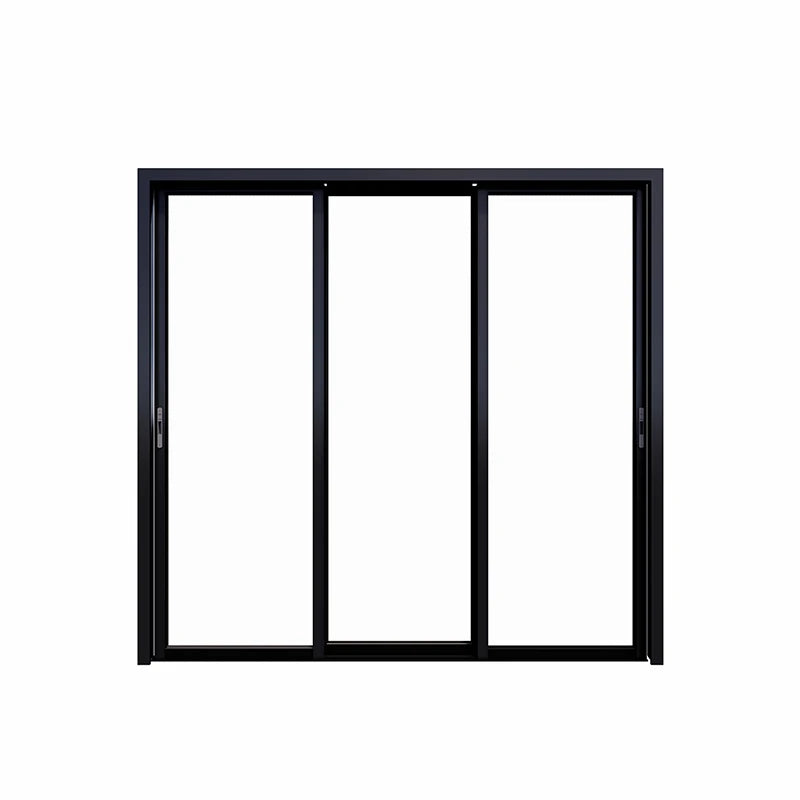 Born Doors and Windows Custom Black Interior Aluminum Alloy Double Double Glazed Sliding Window With Mosquito Net