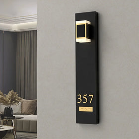 EZD Factory Wholesale Business Custom Design LED Door Number Signage for Hotel Apartment Guesthouse Suites