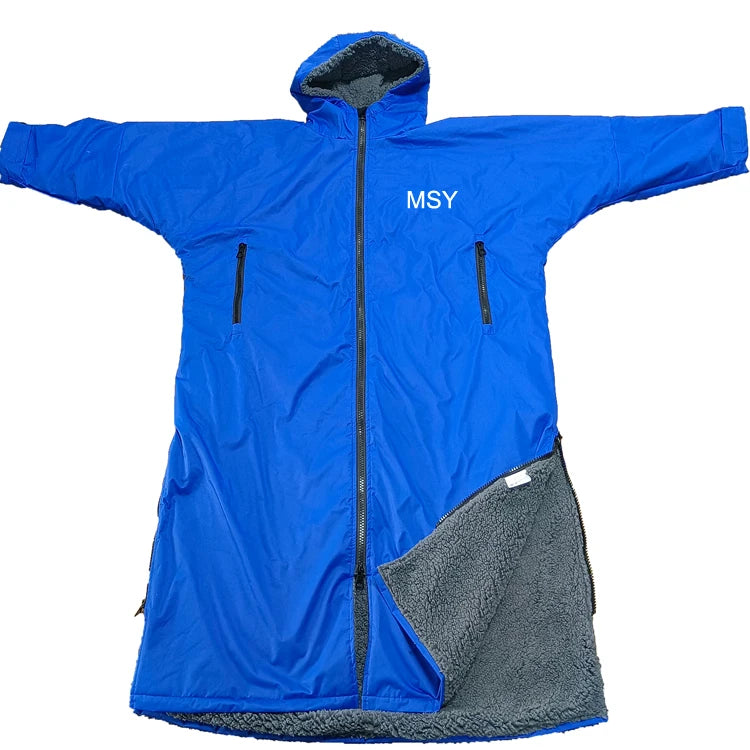 Waterproof Surf Changing Robe Lamb Wool Jacket Outdoor Waterproof Horse Riding Coat/changing Robe