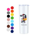 Cheap Sell 20oz Double Walled Stainless Steel Straight White Blank Sublimation Insulated Skinny Tumbler Cups in Bulk