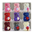 Mother'S Day Gifts Osos De Flores Floral Pe Foam Artificial Flowers Decor Small Rose Bear Wholesale