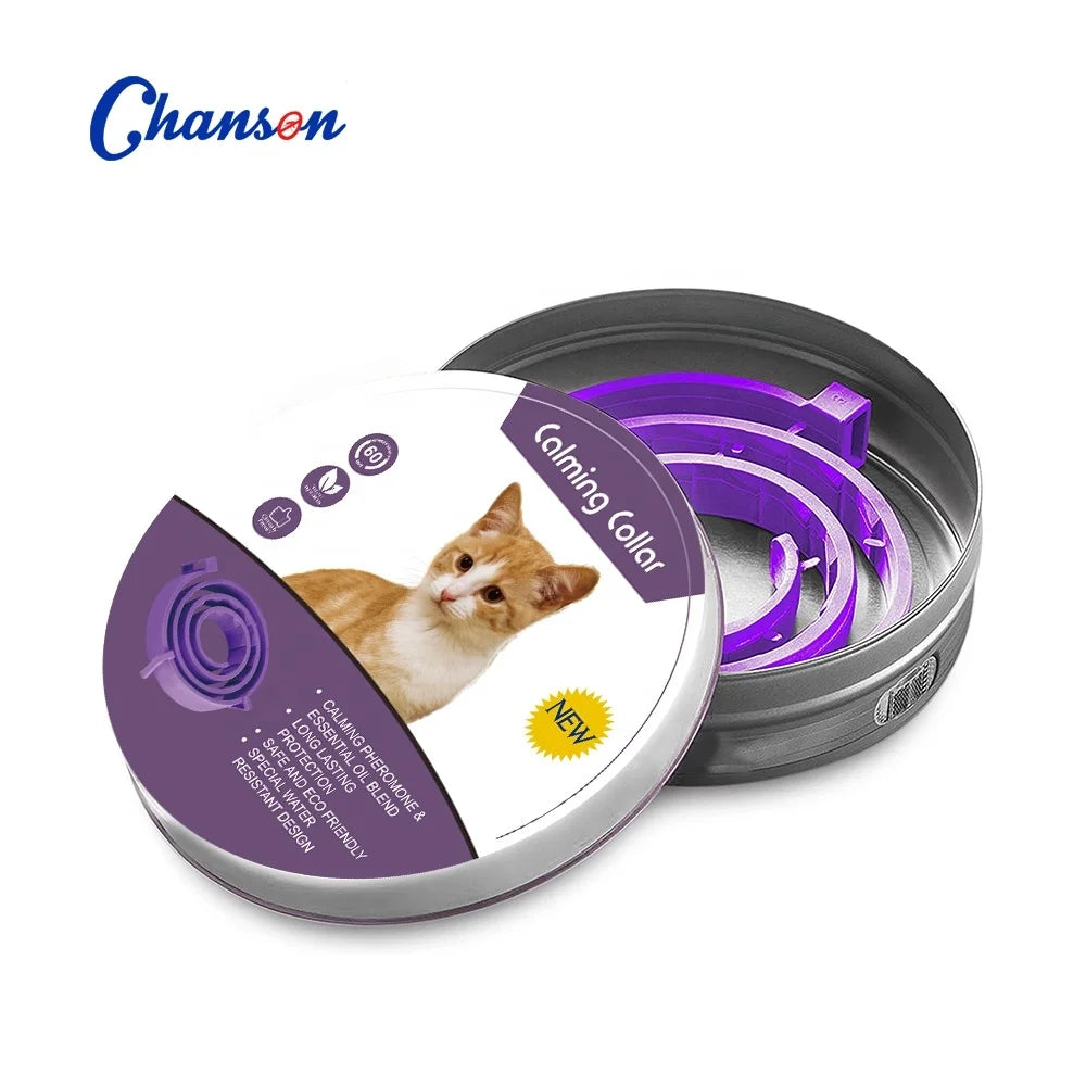 Pets Calming Collar for Dogs and Cats with Lavender Essential Oil