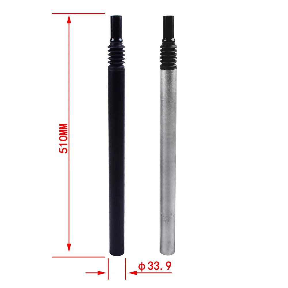 New Style 510X33.9mm Bicycle Spare Parts Electric Folding Bike Mountain Bike Seat Post Tube Accessory for Cycling