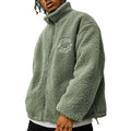 Factory Manufacturer Custom Stand Collar Men's Fleece Jacket Embroidery Zip up Sherpa Fleece Jacket